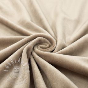Elasztikus bársony anyag VELVET STRETCH natural
