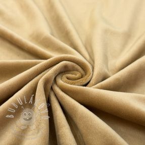 Elasztikus bársony anyag VELVET STRETCH beige