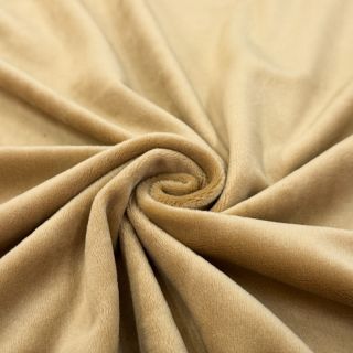 Elasztikus bársony anyag VELVET STRETCH beige