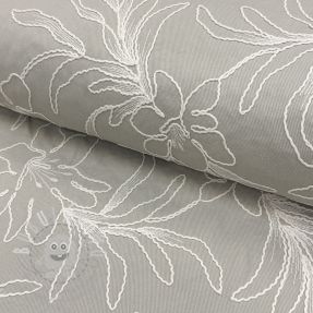 Pamutvászon EMBROIDERY GABARDINE Luana grey