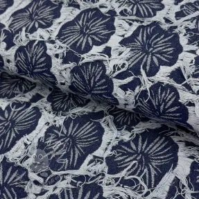 JEANS DENIM Ruffia Flowers design B