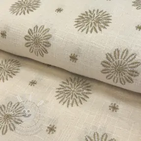 Pamutvászon EMBROIDERY Sofia design A