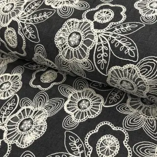 Pamutvászon JEANS EMBROIDERY Niva design C