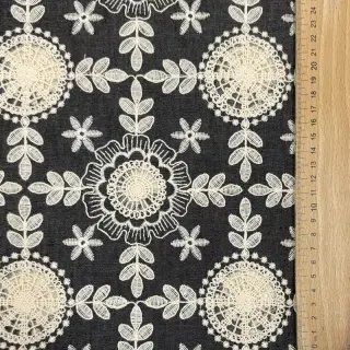 Pamutvászon JEANS EMBROIDERY Niva design D