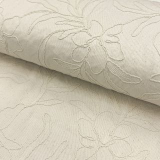 Pamutvászon EMBROIDERY GABARDINE Luana natural
