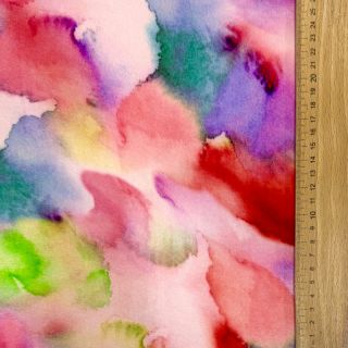 Viszkóz SATIN Ambre pink digital print