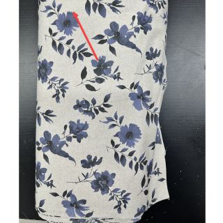 Dekorációs anyag Linenlook Night flowers digital print II.osztály