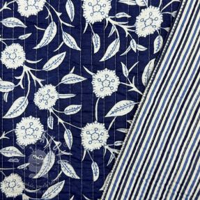 Pamutvászon QUILT Gange indigo