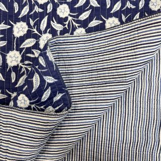 Pamutvászon QUILT Gange indigo