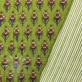 Pamutvászon QUILT Gange vert