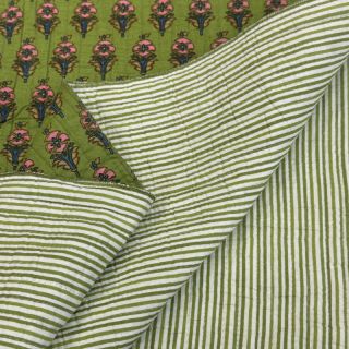 Pamutvászon QUILT Gange vert