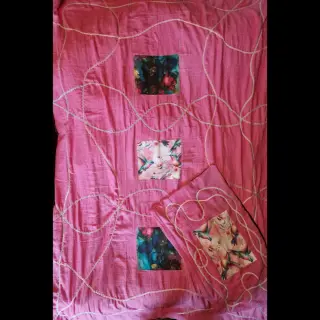 Dupla géz/muszlin Vintage pink
