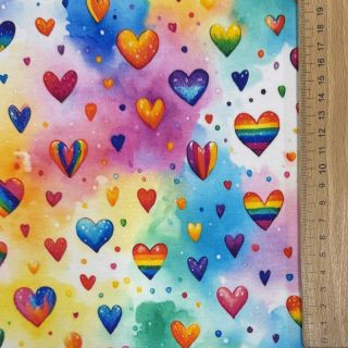 Szabadidő anyag All you need is love design D digital print