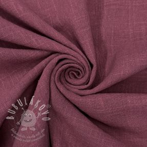 Pamutvászon SLUB WASHED mauve