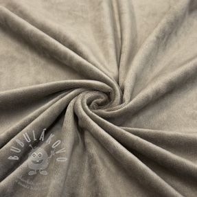 Elasztikus bársony anyag VELVET STRETCH taupe