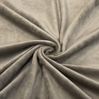 Elasztikus bársony anyag VELVET STRETCH taupe
