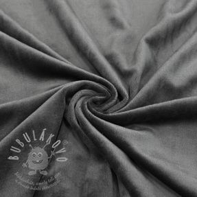 Elasztikus bársony anyag VELVET STRETCH dark grey