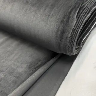 Elasztikus bársony anyag VELVET STRETCH dark grey