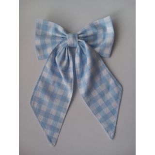 Pamutvászon Check light blue