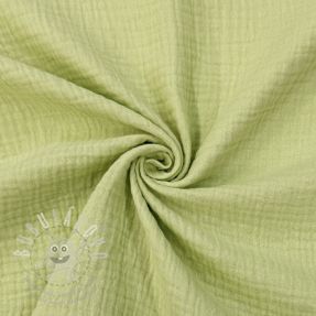 Dupla géz/muszlin soft green ORGANIC