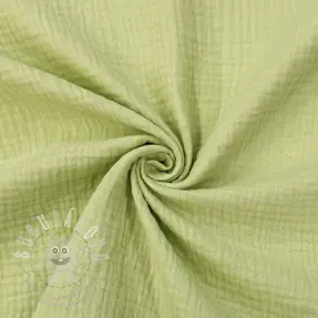 Dupla géz/muszlin soft green ORGANIC
