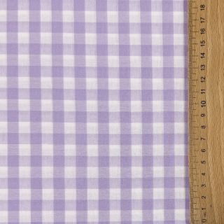 Pamutvászon Check lilac