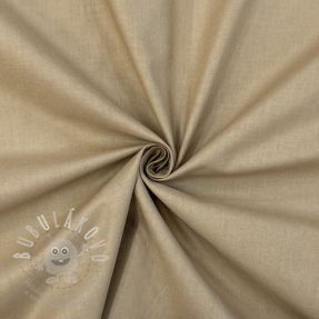 Popelín pamut anyag dark beige