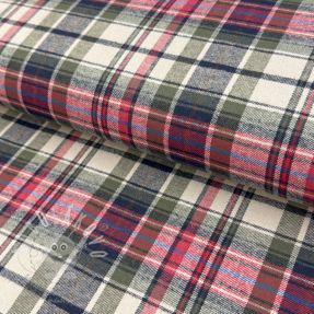 Pamutvászon YARN DYED CHECK BRUSHED pickle