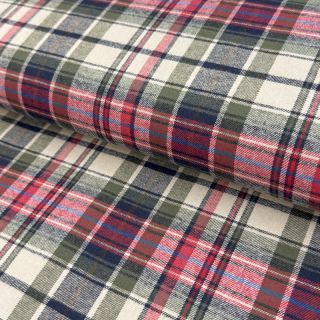 Pamutvászon YARN DYED CHECK BRUSHED pickle