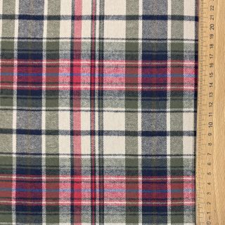 Pamutvászon YARN DYED CHECK BRUSHED pickle