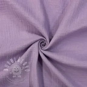 Dupla géz/muszlin dark lilac ORGANIC