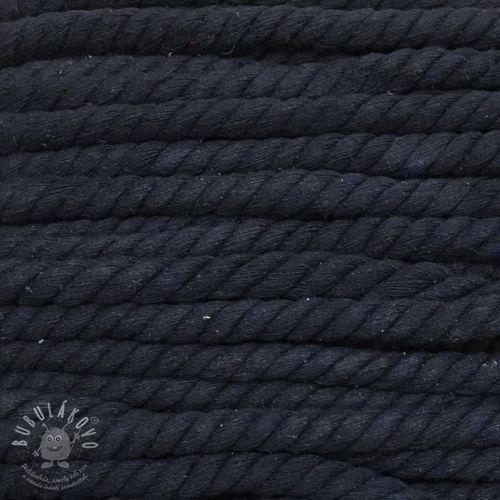 Tekert pamut zsinór 12 mm sötétkék